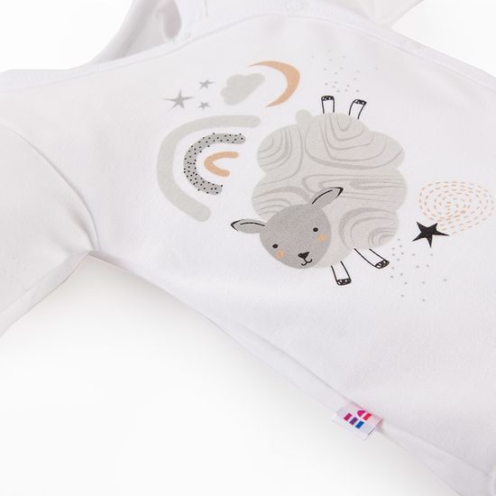 EEVI Kojenecké body s dlouhým rukávem Mellow bílá 62 (3-6m)