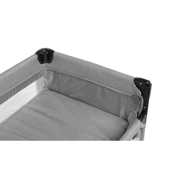 Dětská cestovní postýlka CARETERO ESTI se stahovací bočnicí grey