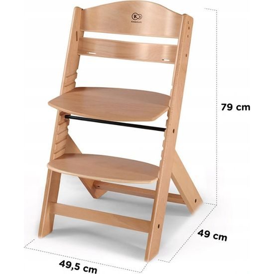 Jídelní židlička Kinderkraft Enock přírodní