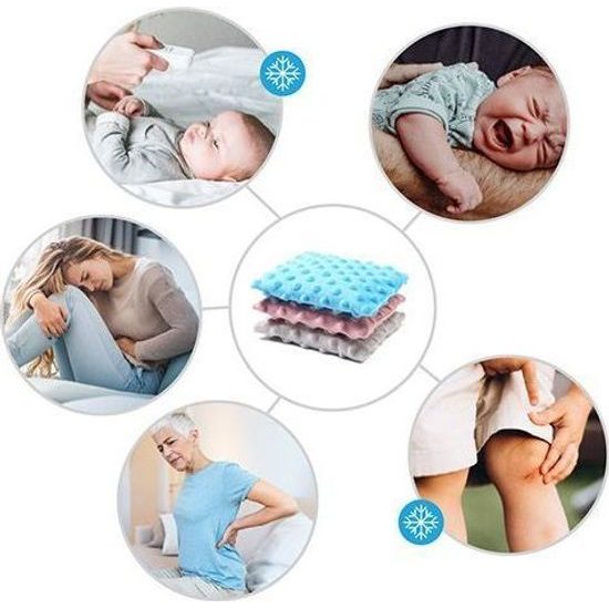 Polštářek s třešňovými peckami šedý