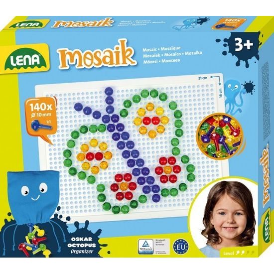 Mozaika klobouček - krystal 140ks