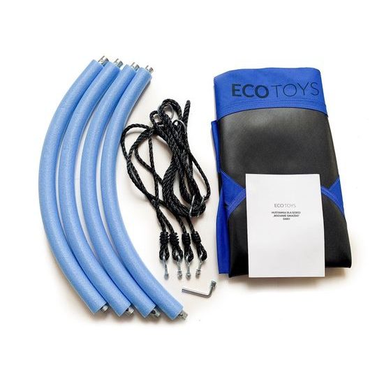 Ecotoys dětská houpačka Čapí hnízdo modrá