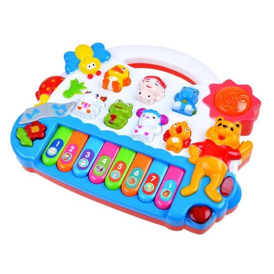 Dětské klávesy se zvířátky Cartoon Piano