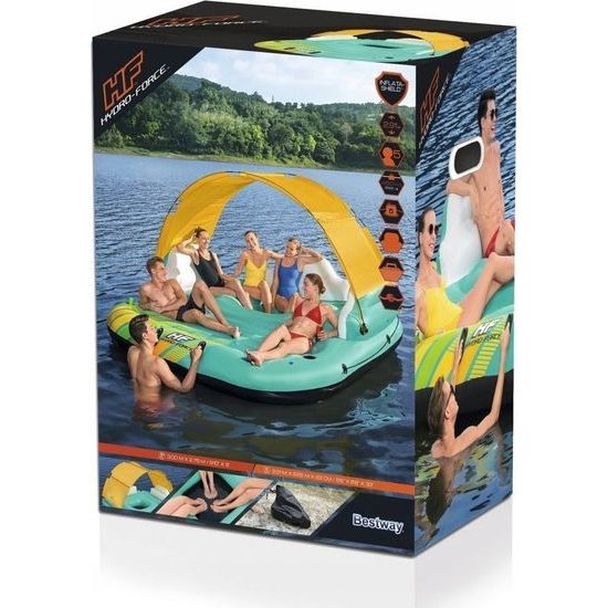 Nafukovací koupací ostrov pro 5 osob Bestway 43407 Sunny Lounge 291x265x83cm
