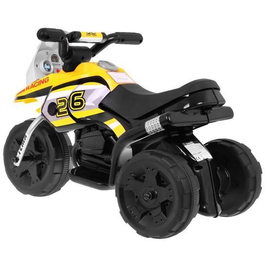 Majlo Toys dětská elektrická minitříkolka Sport Trike černo- žlutá