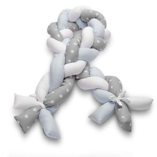 Ochranný mantinel cop do postýlky hvězdičky modrá