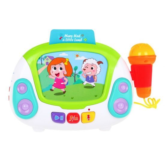 Huile Toys multifunkční karaoke pro nejmenší se světly a zvuky Jukebox