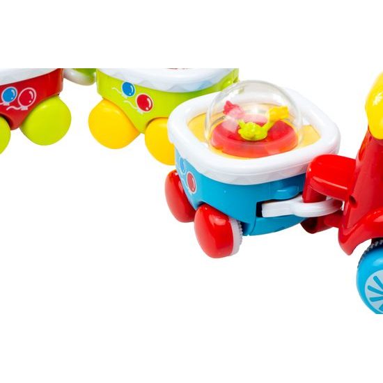 Interaktivní vláček pro nejmenší se světly a zvuky Party Train