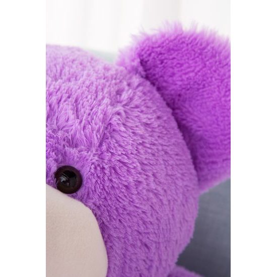 Plyšový medvěd Maty 190 cm XXL fialový