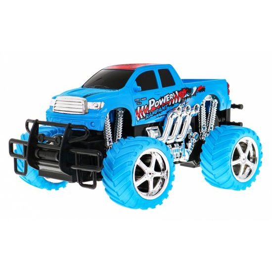 Auto na dálkové ovládání Cross Country 1:18 s kouřovým efektem modré