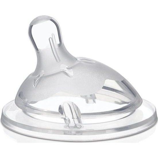 Chicco Dudlík na láhev Natural Feeling silikon, střední průtok 1ks, 2m+