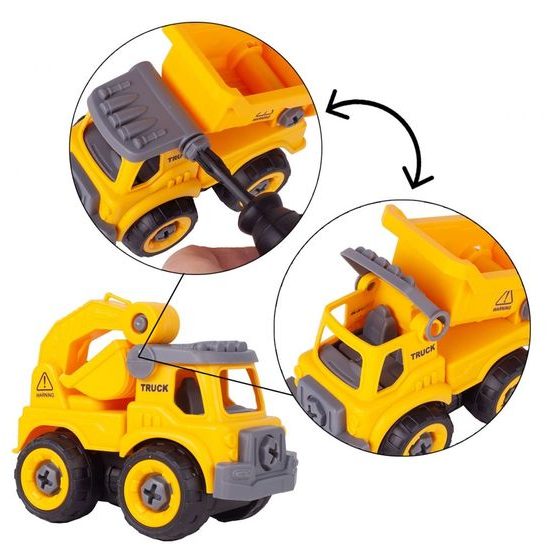 Sestava 4 šroubovacích autíček DIY Cars