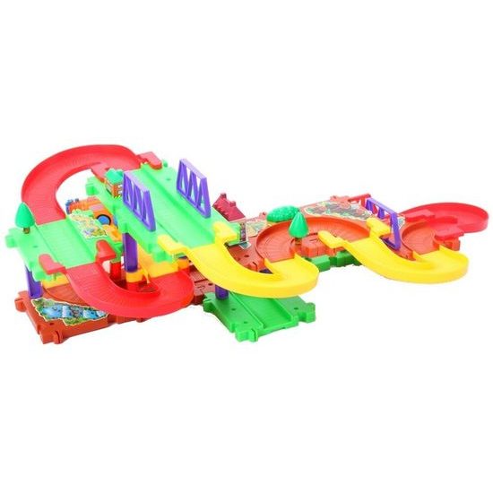 Parkovací garáž s lokomotivou na baterie Puzzle Parking