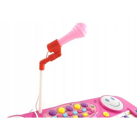 Dětské elektronické klávesy s mikrofonem a nahráváním Music Keyboard růžové