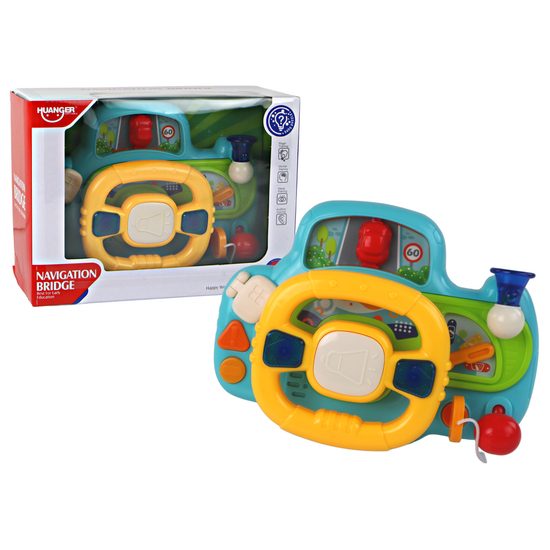 Haunger interaktivní volant se světly a zvuky Navigation Bridge oranžový