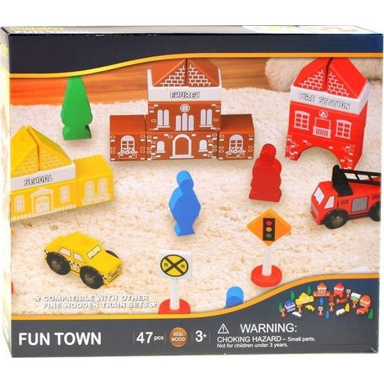 Dřevěné kostky MĚSTSKÝ hasičský sbor