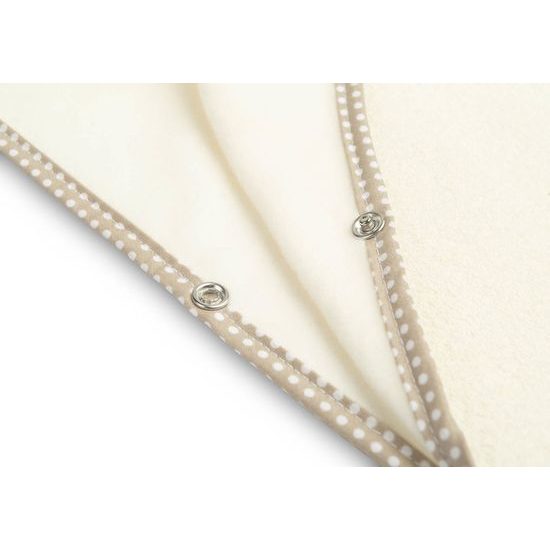 Dětské koupelové pončo, krémová