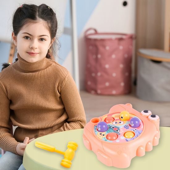 Zatloukání míčků pro nejmenší Funny Hole - růžová