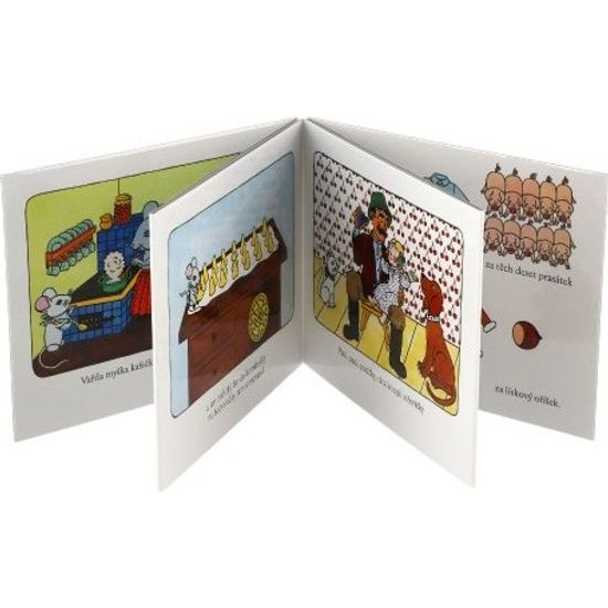 Knížka leporelo Vařila myška kašičku