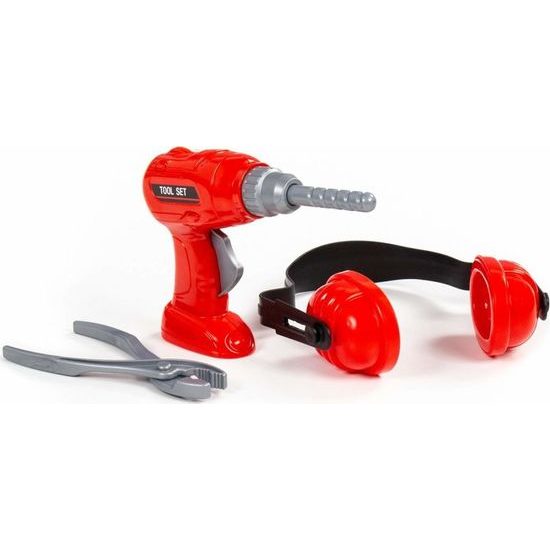 Dětská sada nářadí červená