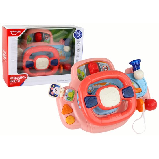 Haunger interaktivní volant se světly a zvuky Navigation Bridge oranžový