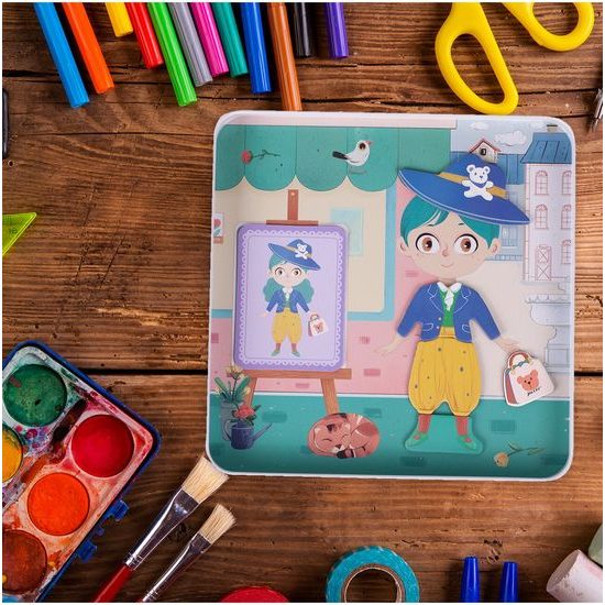 Magnetická ukládačka oblečení pro modelku Fashion Girl