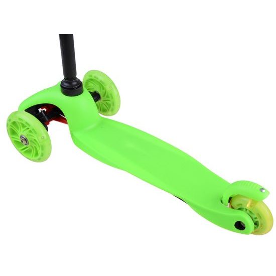 Dětská koloběžka Scooter 717 se svítícími koly - zelená