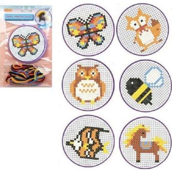 Vyšívání křížkovým stehem - mix 6 druhů