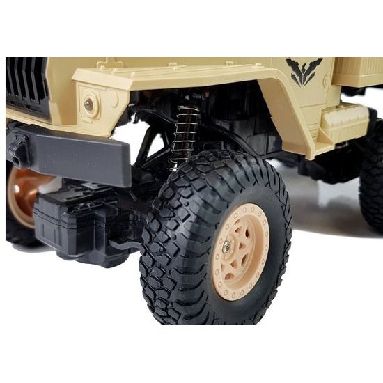 Nákladní auto 6x6 na dálkové ovládání Army Truck hnědé 1:18