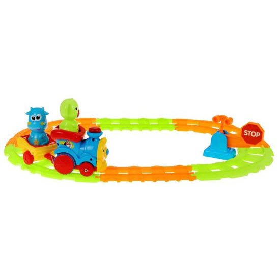 Veselý vláček pro nejmenší se světly a zvuky Dudu Train