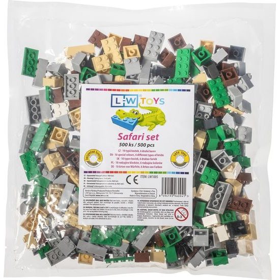 LW Toys Stavebnice pro děti - Safari set