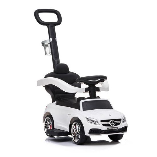 Baby Mix odrážedlo Mercedes AMG C63 s vodící tyčí 3v1 bílé