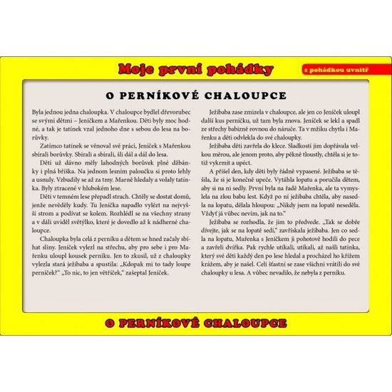 Puzzle deskové O Perníkové Chaloupce 24 dílků Moje první pohádky