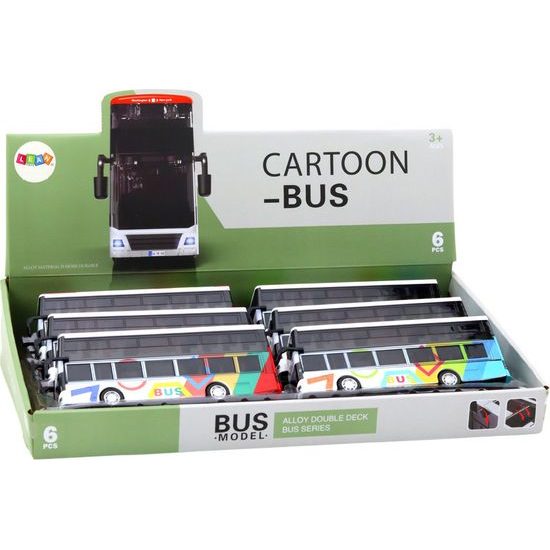 Dvoupatrový autobus s pohonem a s barevnými světly a zvuky