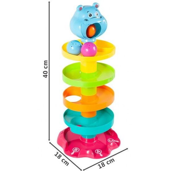 Naučná skluzavka s míčky Hrošík