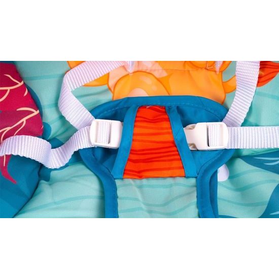 Kojenecké lehátko 3v1 s vibracemi Lvíček - modré