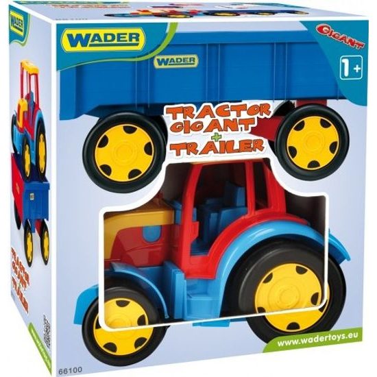 Traktor Gigant s vlečkou Wader - mix 2 druhy