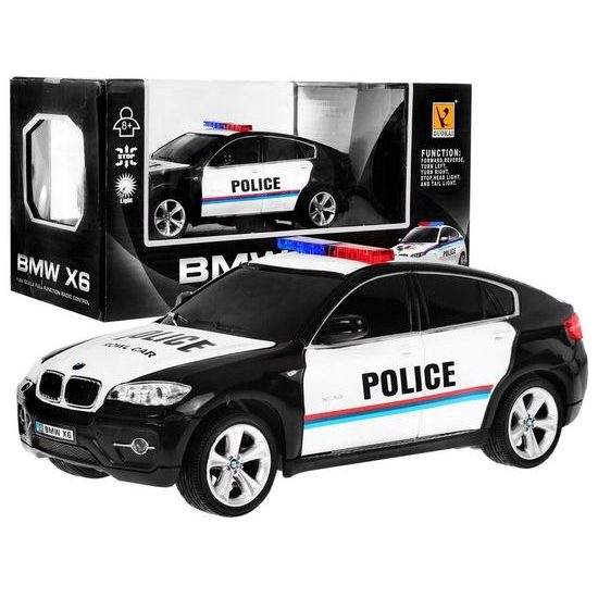 Policejní autíčko na dálkové ovládání BMW X6 1:24