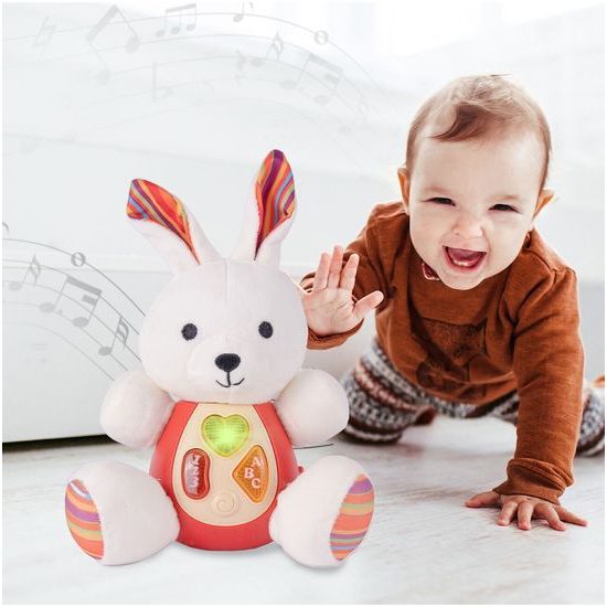 Interaktivní plyšový králíček na baterie Little Animal