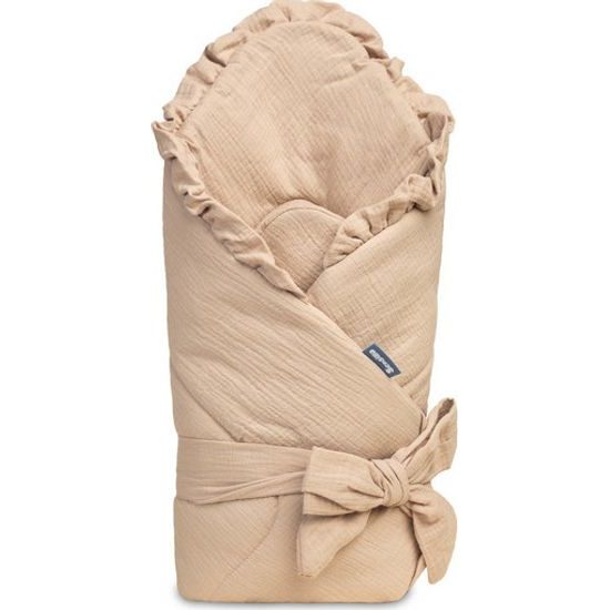 Dětská mušelínová zavinovačka - béžová