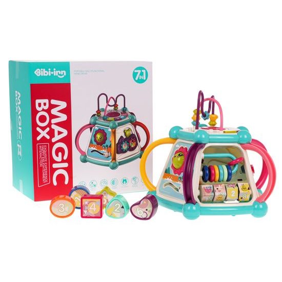 Multifunkční kostka pro nejmenší se zvuky a světly Magic Cube
