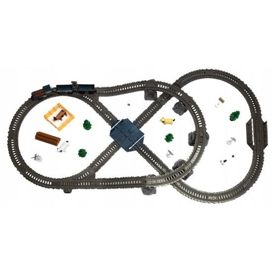 Doris vláčkodráha na baterie s příslušenstvím 90 dílků Electric Train