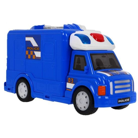 Majlo Toys policejní autíčko v kufříku se světlem a zvuky Police Storage