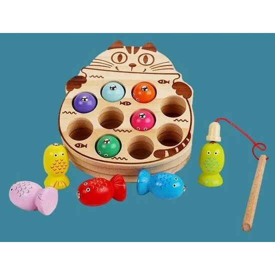 Doris dětská hra lovení rybiček na magnet Cat Fishing