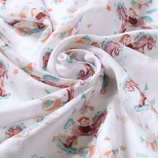 Bambusové plenky 3ks, fialová