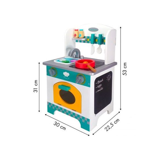 Ecotoys dětská dřevěná mini kuchyňka Little Chef