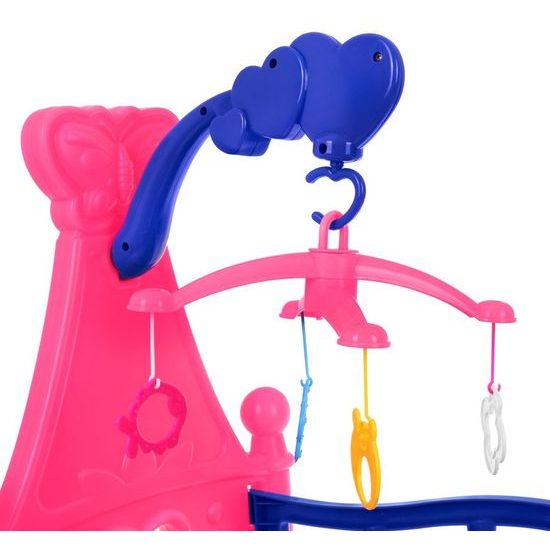 Doris postýlka pro panenku Mammy Baby s kolotočem