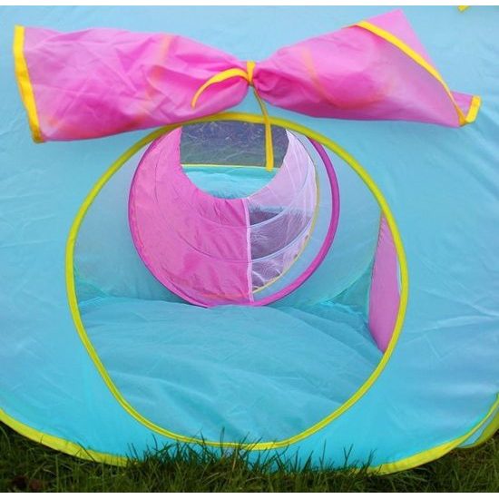 Majlo Toys dětský stan 3v1 s tunelem Paradise Tent