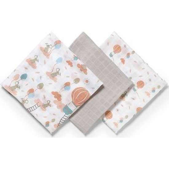 Bambusové plenky 3ks šedá