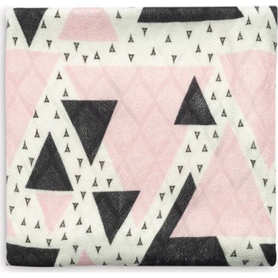 Bambusová plena 75x75cm, Růžový trojúhelník